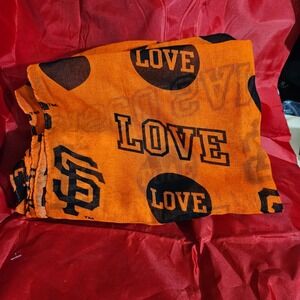 SF Giants Love Forever Collectibles‎ Scarf Orange Black Baseball MLB